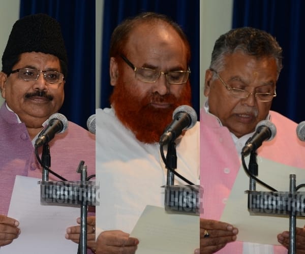 UP governor distributed dept to new ministers.