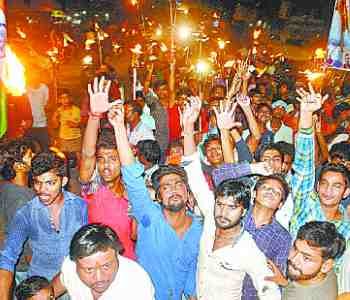 torch procession pulled to protest Pakistan 