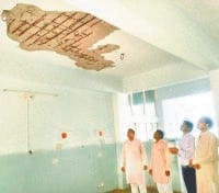 lanter roof part fall, child death, senior officer include , fatehabad 