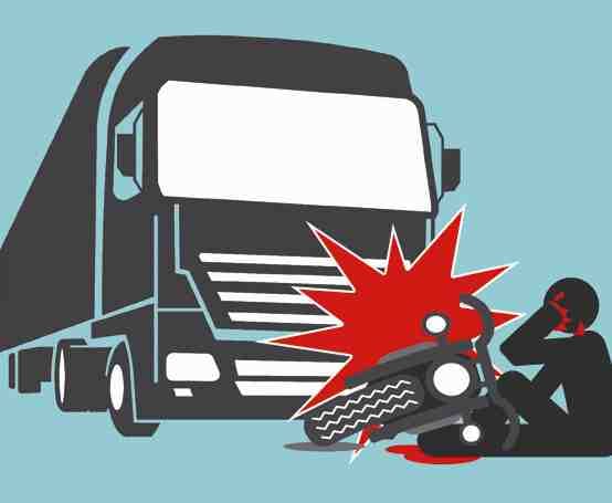 Roadways crushed bike rider killed