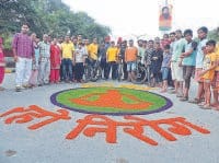 rahgiri, karnal rahgiri, yog, rangoli, karnal