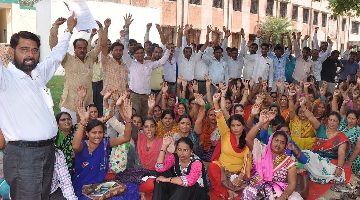 Shiksha mitra sought by euthanasia.