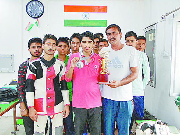 ISSF Junior World Cup silver medalist shooter Saurabh Choudhary honored