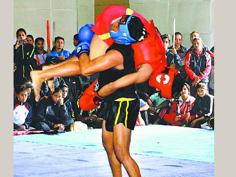 All India Inter-University Wushu Championships, Sher Bahadur won the gold, Patiala