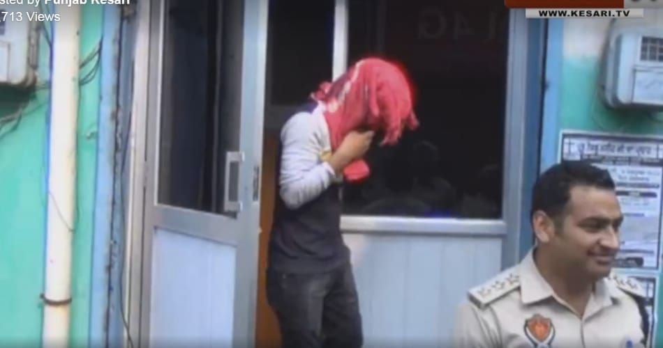 Police raided a cyber cafe in hoshiarpur punjab