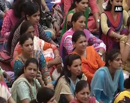 Teachers’ association demonstrates against stabbing of government school teacher