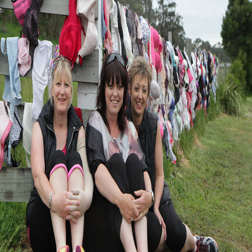 Bras Hanging on a Fence in New Zealand