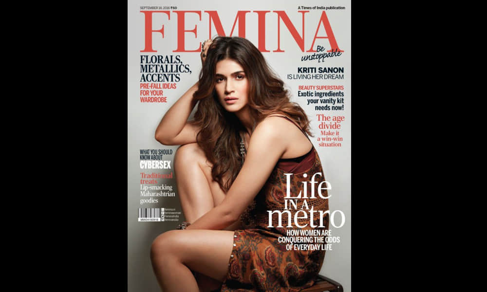 kriti sanon for latest cover photoshot