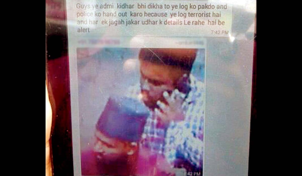 man branded as terrorists in photos on whatsapp in Mumbai
