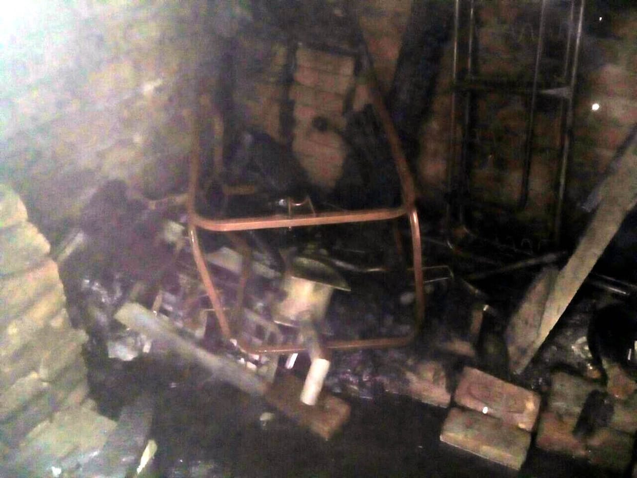 Cylinder fire, survived children