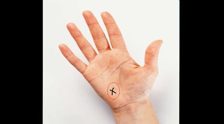 palmistry crosss sign in hand