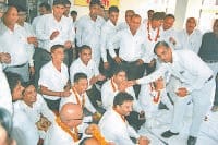advocate protest, guhla mla, dc-sdm, kaithal