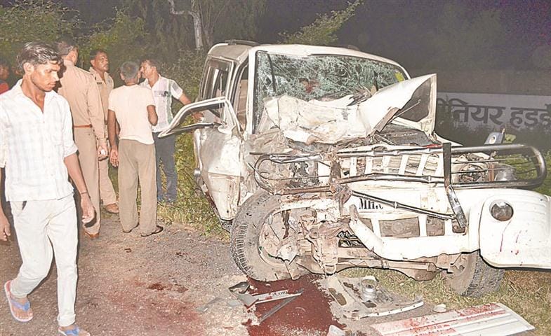 Woman died in the accident, road jam