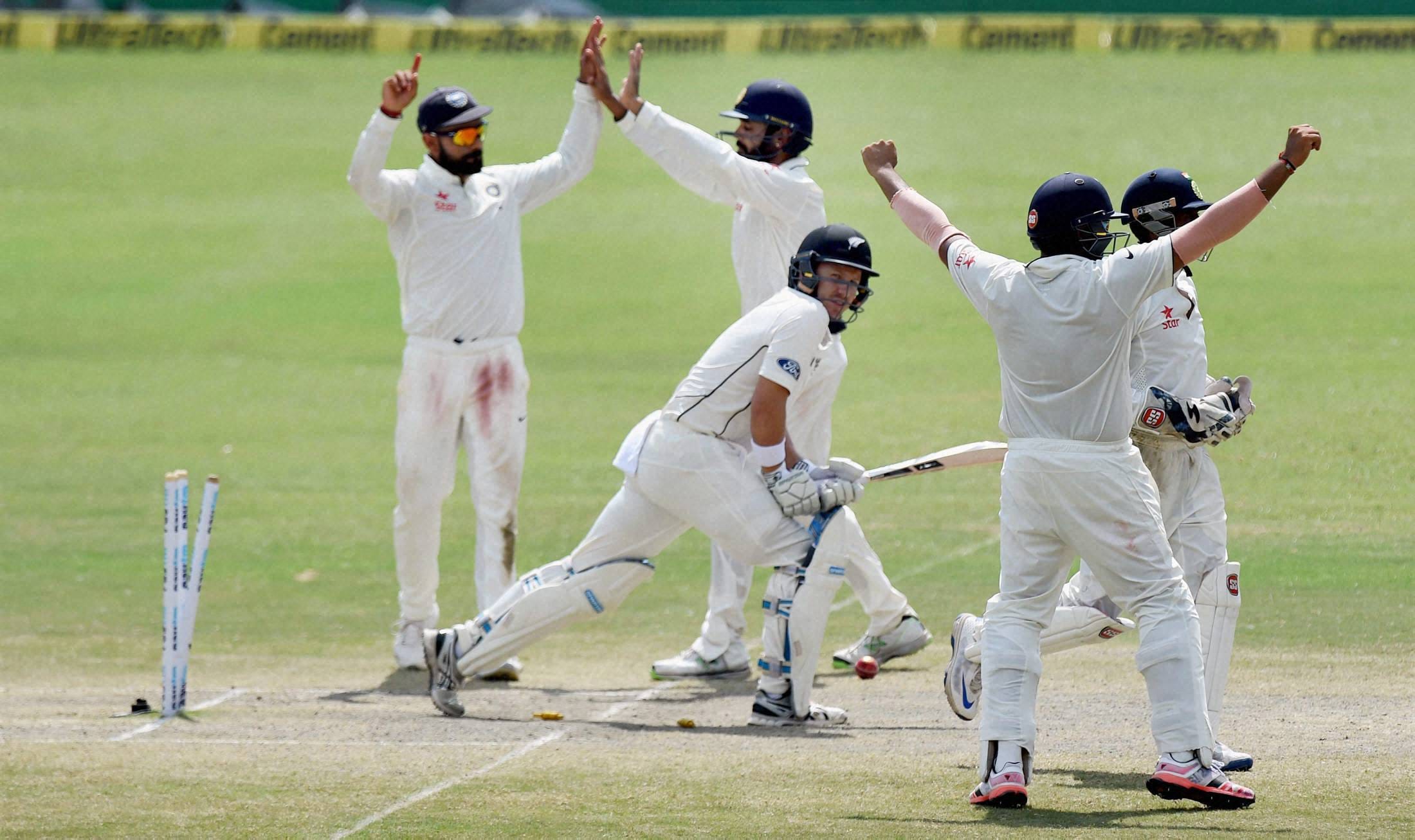 Team India Create new record for most LBW in a test match