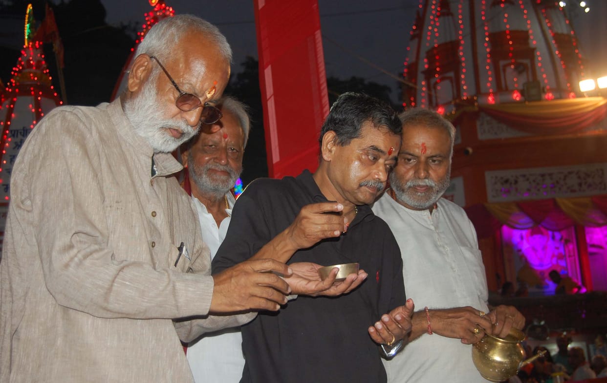 The president's son of Ganga Aarti