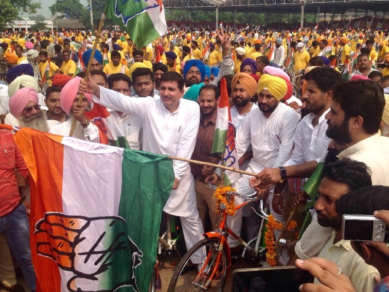 Bicycle tour, bicycle tour of the Congress, the bicycle trip Chamkaur Sahib at Talwandi Sabo, Ropar
