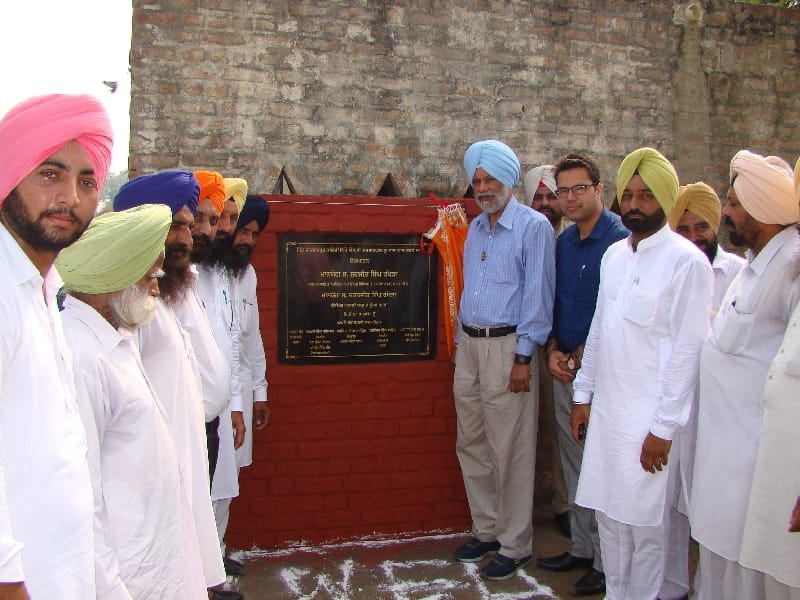 Water Supply and Sanitation Minister Surjit Singh Rakhra, Punjab,  foundation stone, Patiala