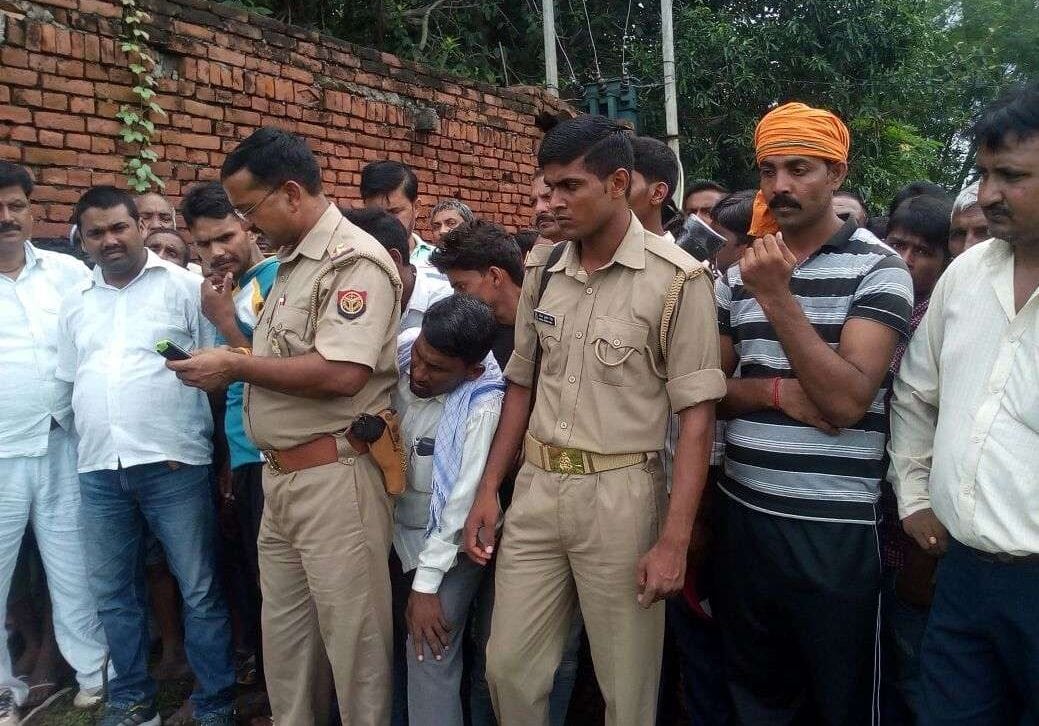 The worker's body was found in a paddy field tower