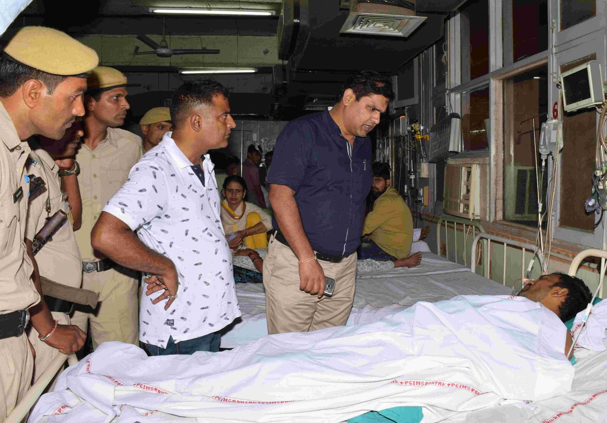 encounter, crime, kidnapping, case, crime, gurgaon, hospital, police, custudy, haryamna, rohtak