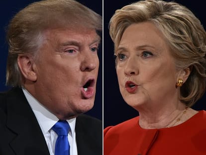 Trump loses cool while Clinton stays calm during first presidential debate