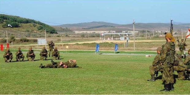 kumaon regiment troops in india russia joint military exercise.