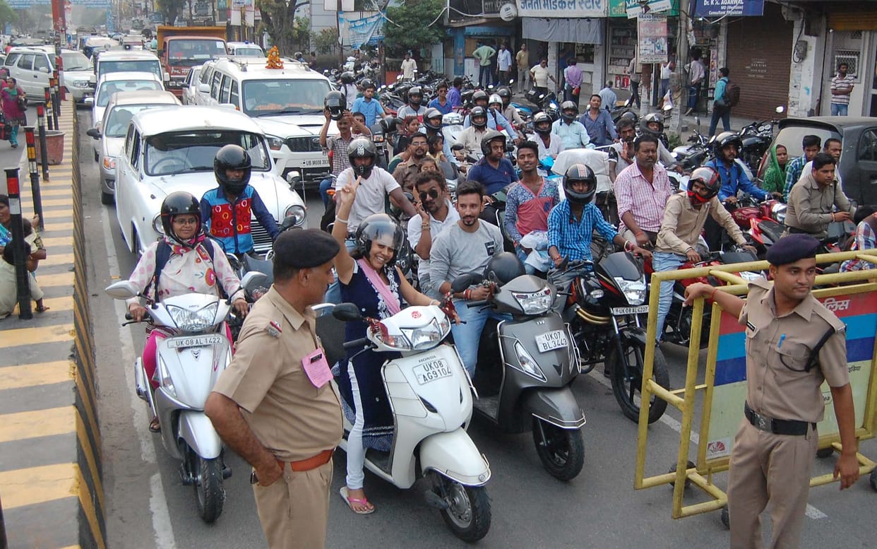 The city's transportation system faltered,