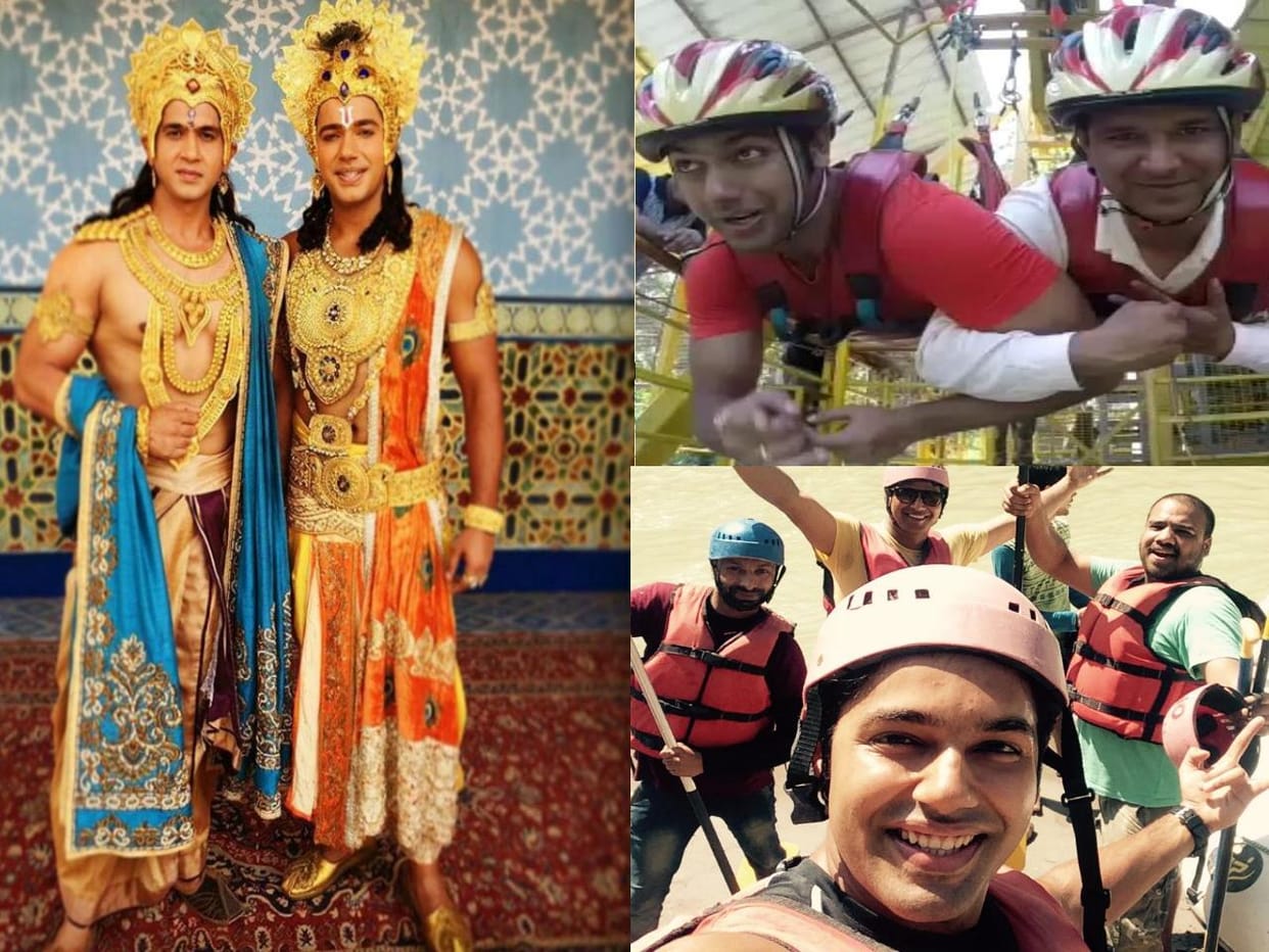 TV actor saurabh pandey in rishikesh.
