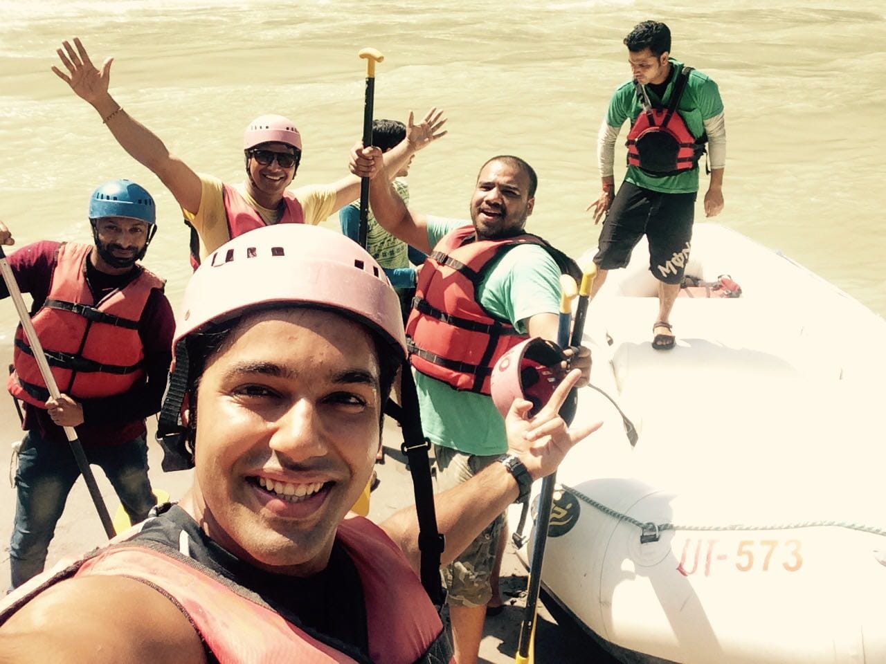 TV actor saurabh pandey in rishikesh.