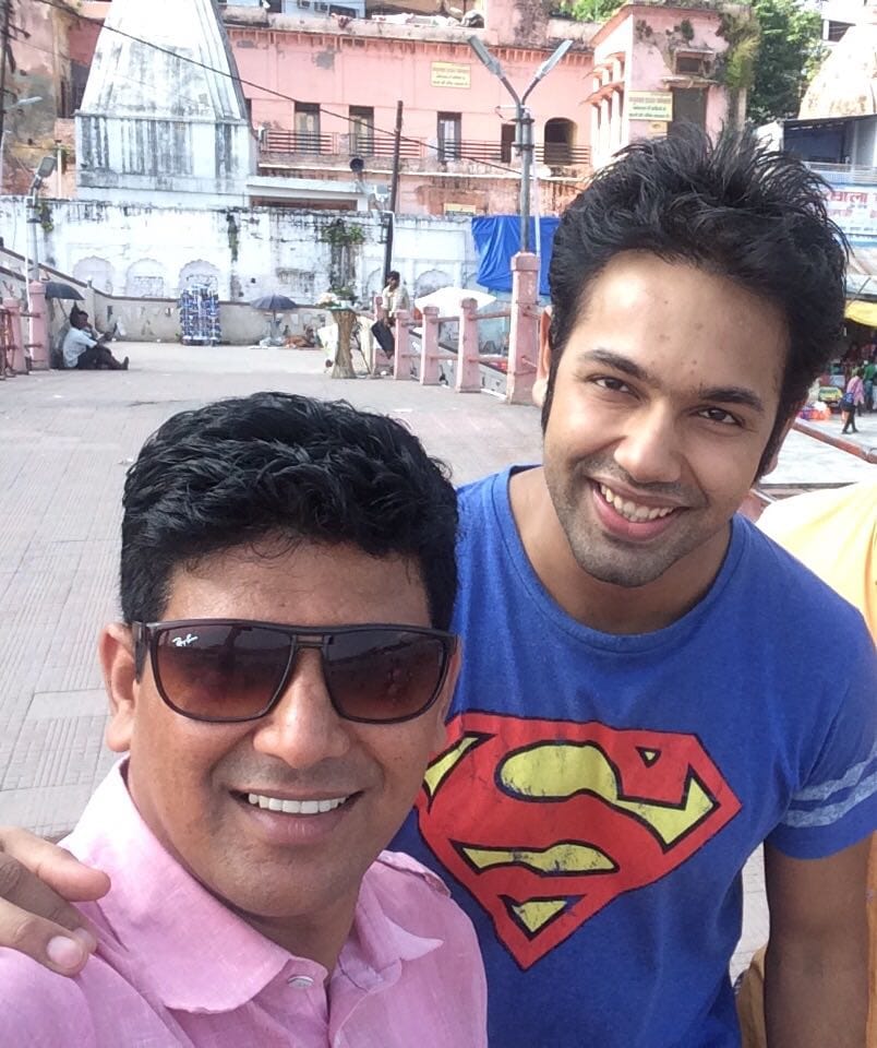 TV actor saurabh pandey in rishikesh.