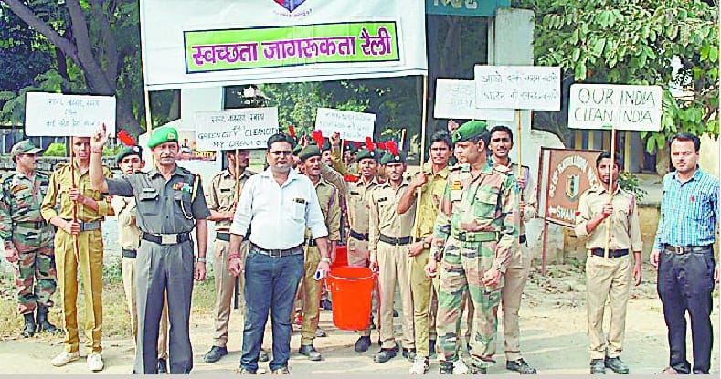 NCC cadets out hygiene awareness rally