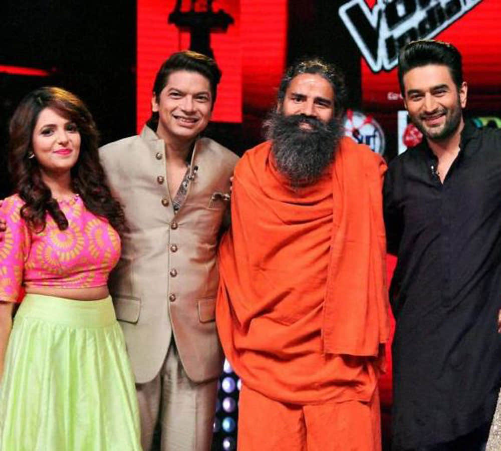 baba ramdev rock the tv reality show the voice india kids