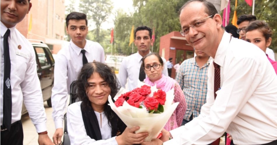 manipur iron lady sharmila irom speaks on war on border during chandigarh visit