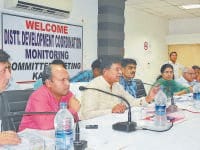 sansad saini, take meeting, officers absent, angry, kaithal