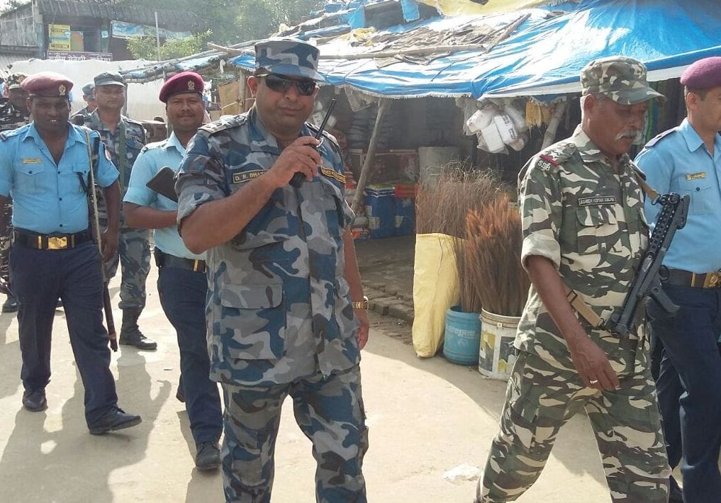 High alert on the border, security