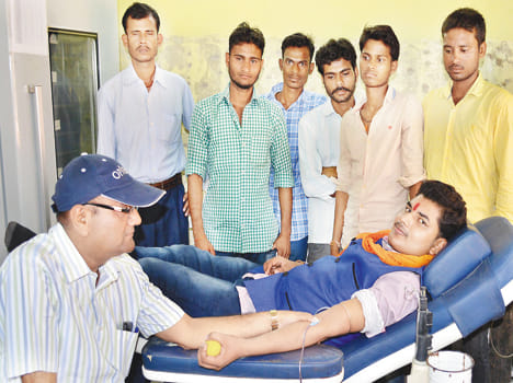  today blood donation camp  