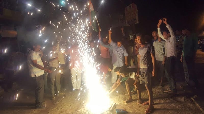 celebration on the action of army