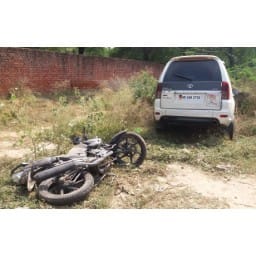 bhiwani news, crime, quarrel, vehicle, try to, crushed