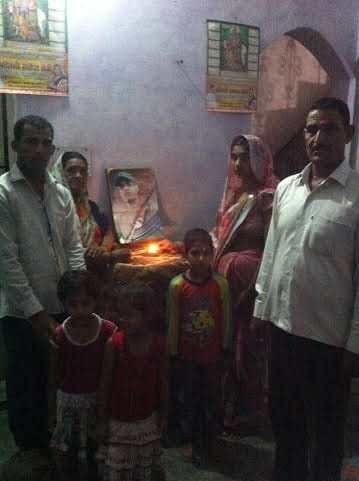 widows of martyr lite lamps in mathura