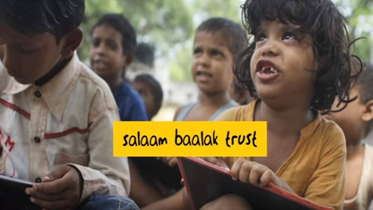  Dropout children in the absence of power given by the Salaam Baalak Trust, Solar Backpack