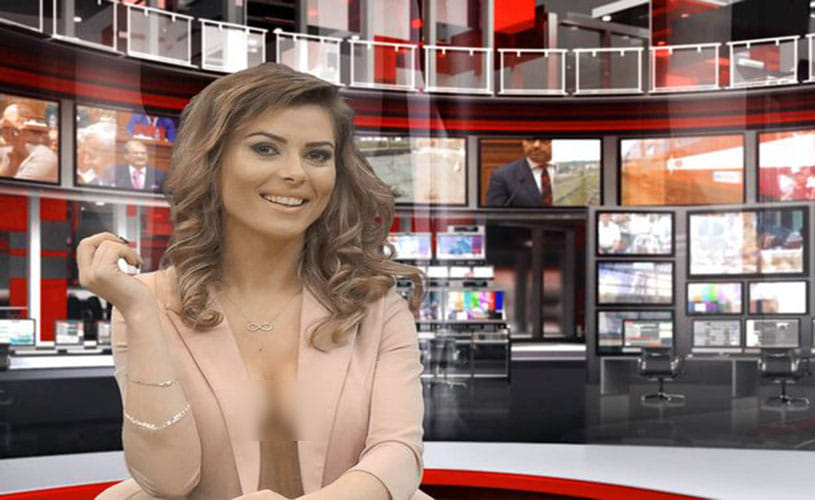 Albanian TV newsreaders strip down