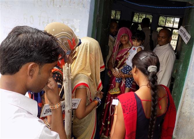 75.32 percent of voters cast votes in elections