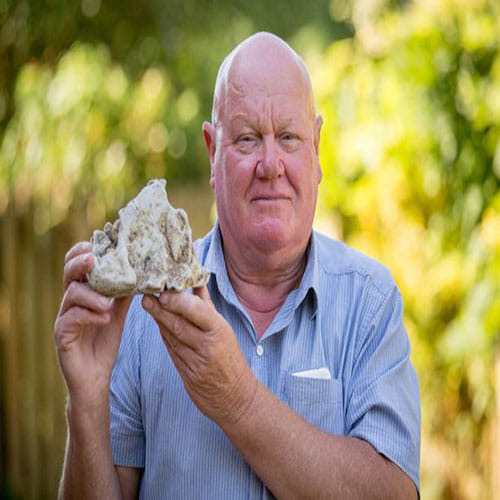Father and son find whale vomit
