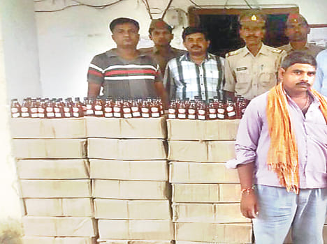 Brought smuggled alcohol seized a million