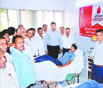 56 people donated blood became Mahadani