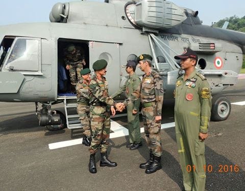 army chief met commodos of surgical strike 