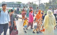 chakka jam, roadways buses, four routes, passengers upset