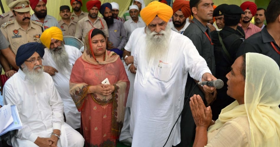 indian army surgical strike in pok, punjab cm badal visited indo pak border near villages