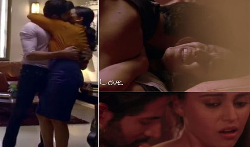 this heroine having intimate scenes with 3 heroes
