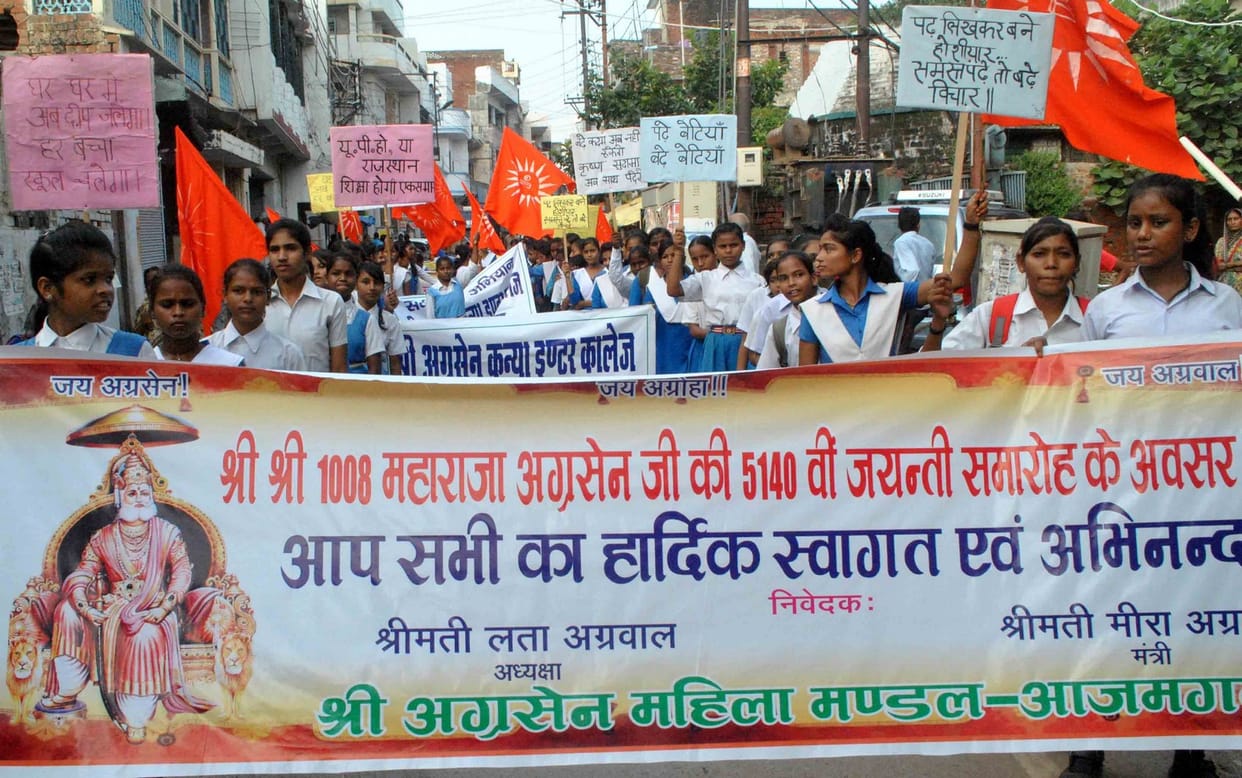 agrawal society took holy procession
