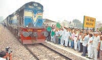 new railway station, inogration, sansad saini, kaithal